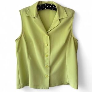 Lime Green Sleeveless Women's Top
